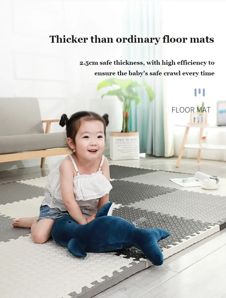 Baby Puzzle Foam Mat Play Mat Kids Interlocking Exercise Tiles Rugs Floor  Tiles Toys Carpet Soft Carpet Climbing Pad EVA 1CM