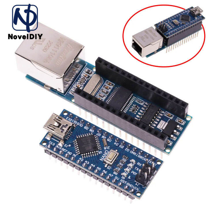 Mini Enc28j60 Ethernet Shield V10 Rj45 Microchip Hr911105a Webserver Module For Arduino Diy Kit 6013