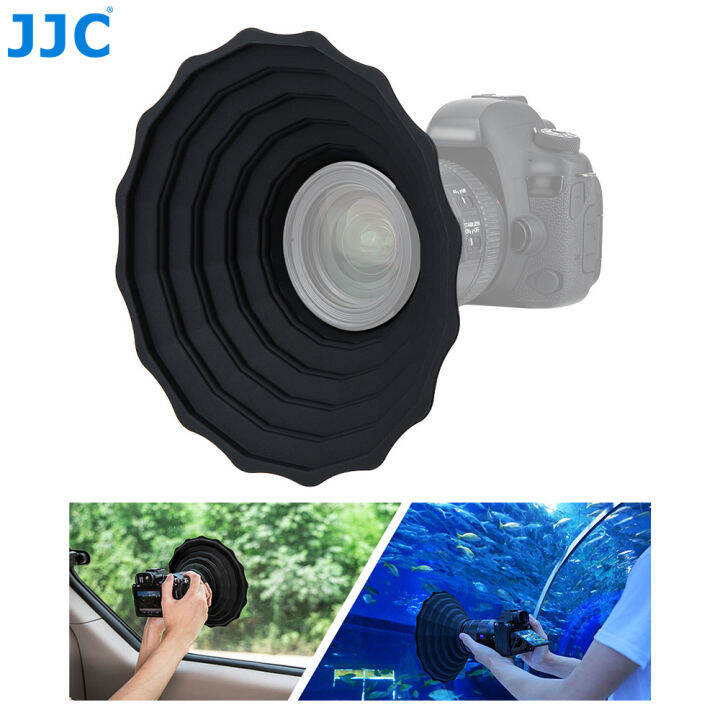 JJC Camera AntiReflective Lens Hood Collapsible Reversible Filter