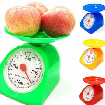 5kg , 3kg, 2g, 1kg Manual Kitchen Scale Large Capacity Plastic Analog Food  Weighing Scale