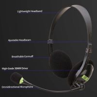 Universal Flexible Noise Canceling Headset With Microphone For Laptops For Computer Phones Online Class