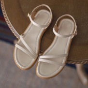 Giày sandal nữ mã LNS48 mũi tròn gót hàng đẹp phong cách đơn giản trend