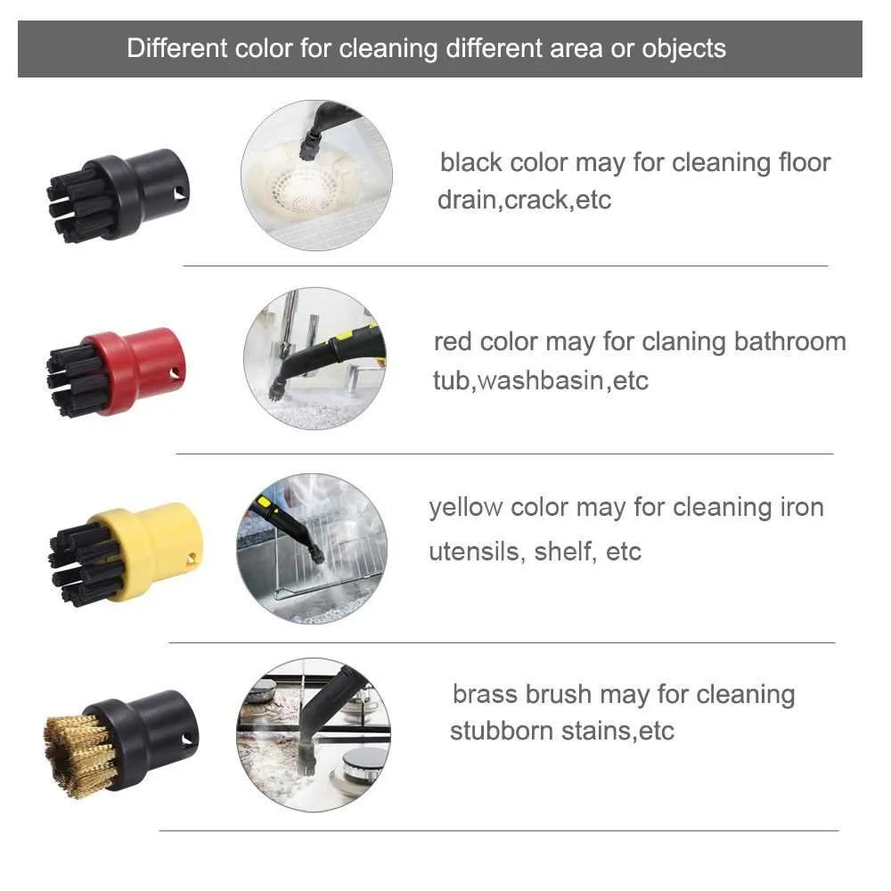 Cleaning Brushes Kits For Sc1 Sc2 Sc3 Sc4 Sc5 Sc7 Ctk10 Steam Cleaner