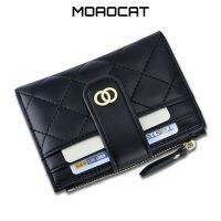 {Men S Purse} 【 Moaocat】กระเป๋าเงินพร้อมที่ใส่บัตรผู้หญิงกระเป๋าสตางค์ใบสั้นผู้หญิงเกาหลี