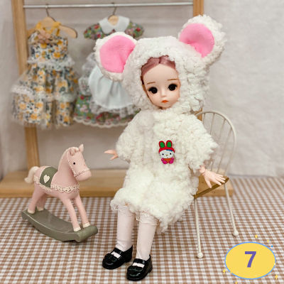 BJD Doll 16 12 Inch Ball Jointed Doll Dress Up Winter High Quality Clothes With Shoes Accessories DIY Kids Toys For Girl Gift