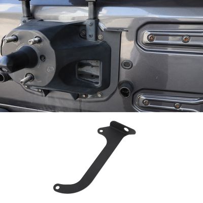 1 PCS Car Tailgate Hinge CB Antenna Spare Tire Mount Bracket Car Accessories Black for Jeep Wrangler JL 2018 2019 2020 2021 2022 2023