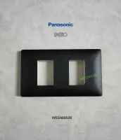 PANASONIC INITIO WEGN6802B หน้ากาก 2 ช่องสีดำด้าน