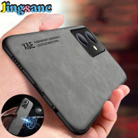 Jingsanc เคสหนังแกะเคสโทรศัพท์สำหรับ VIVO Y78 5G,เคสหนังแกะหรูหราบางและเบาเคสด้านหลังมีเลนส์กันกระแทกฝาครอบ Vivo Y78 5G