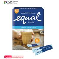 Equal Classic 100 Sticks อิควล คลาสสิค (1กล่อง100ซอง) สารให้ความหวานแทนน้ำตาล