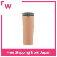 Zojirushi ขวดน้ำ Tumbler พกพา Tumbler ไม่มีรอยต่อ Flip Type 0.4L Cinnamon Beige SX-KA40-CM