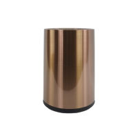 C&amp;C Home Rose Gold Metallic Trash Can - ถังขยะโลหะสีโรสโกลด์