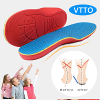 VTTO 1คู่เด็กเด็ก Orthopedic Insoles สำหรับรองเท้าเด็ก Flat Foot Arch Support Orthotic Pads Correction สุขภาพ Feet Care พื้นรองเท้า