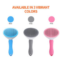 New pet accessories for cats and dogs, one-key hair removal pet comb, cat comb, automatic hair removal, dog comb supplies