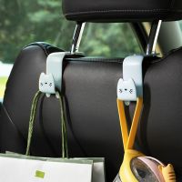 、‘】【； 2Pcs Car Seat Headrest Hook Car Essentials Hanger Storage Organizer Universal Vehicle Backseat Hanger