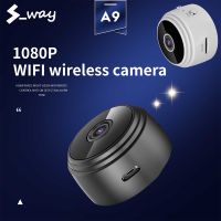 กล้องขนาดเล็ก S-Way A9 HD 1080P แม่เหล็กในตัว WIFI ไร้สาย HD มองเห็นตอนกลางคืนใช้งานได้ยาวนาน (กล้องลับ,กล้องขนาดเล็ก,กล้องไร้สาย,กล้องนิรภัย,กล้องขนาดเล็ก,กล้องตรวจสอบพาโนรามา,กล้องวงจรปิด Full HD)