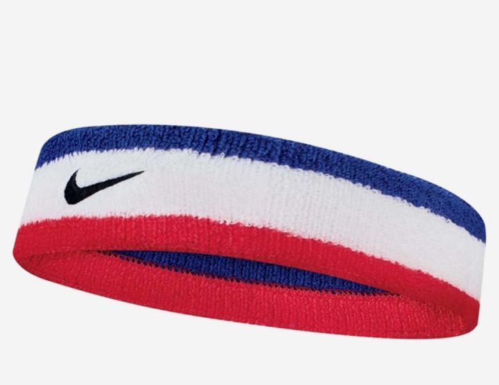 nike-ผ้าคาดศีรษะไนกี้-nike-swoosh-headband-n0001544620os-red-white-blue-สินค้าลิขสิทธิ์แท้