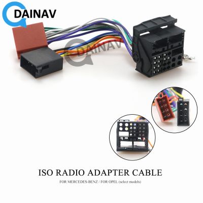12-124 ISO Radio Adapter for MERCEDES-BENZ for OPEL (select models) Wiring Harness Connector Lead Loom Cable Plug