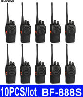 ชุด Baofeng ของ 10 888s Walkie Talkie Long Range สองทางวิทยุ 5W POWER 16 ช่องสัญญาณพกพา COD