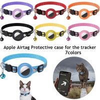 Reflective Pet Tracking Collar For Cat Dog Mini Nylon Bell Pendant For Airtag Holder Strap Puppy Anti-lost Collar Pet Supplies Leashes