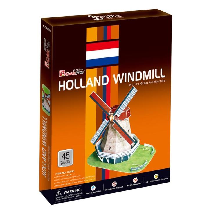 3d-puzzle-กังหันลม-ประเทศฮอลแลนด์