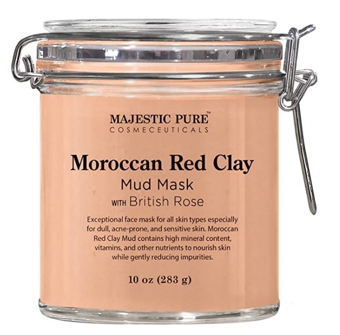 red clay face mask