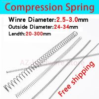 ☜❂ Compression spring Compression spring Steel wire diameter 2.5mm-3.0mm outer diameter 24mm-34mm length 20-300mm Release spring