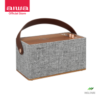 [ผ่อน 0%] AIWA Wellington Bluetooth Speaker ลำโพงบลูทูธพกพา รองรับ Wireless Charging วัสดุไม้แท้ Soft Sound++