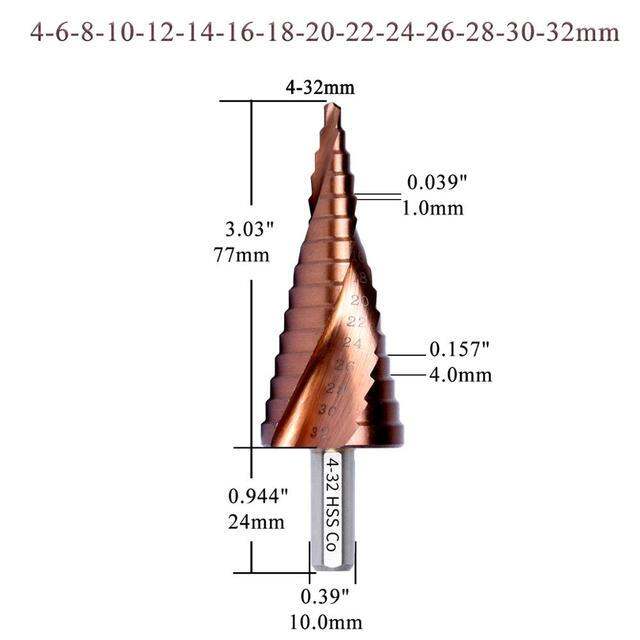 m35บิตหัวสว่านโคบอลท์เอ็ชเอสเอส5-hss-co-ความเร็วสูงก้านเหล็กทรงกรวยสามเหลี่ยมดอกสว่านโลหะชุดเครื่องมือที่เจาะรูไม้สำหรับ-stainles