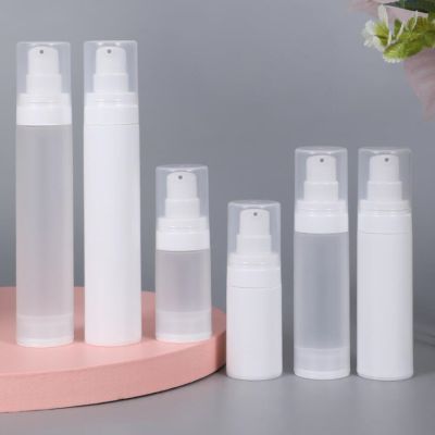 【CW】 10pcs x 15ml 30ml 50ml Transparent/white Airless Plastic Bottles Size