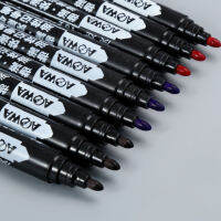 20pcs Marker Pen Oily Quick-drying Waterproof Non-fading Can Add Ink Thick Large Pen Office Special Wholesale