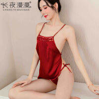 Long Night Sexy Lingerie Apron Sexy Halter Lace Classical Embroidery Night Lost Factory Wholesale 1391