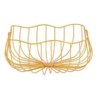 Metal Wire Fruit Basket - Vegetable And Fruit Serving Bowl Metal Wire Counter Top Fruit Bowl Basket For Kitchen Counters Table