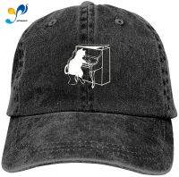 Funny Funny Animal Playing The Piano Adult Neutral Baseball Dyed Washed Cowboy Hat Sunscreen Cowboy Father Hat