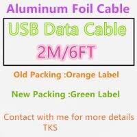 100pcs/lot 2M/6FT Data Cable USB Charger Cable Charging For i8 7 Plus 6s XR XS 11 Pro MAX USB Kabel Chargeur Cable Aluminum Foil