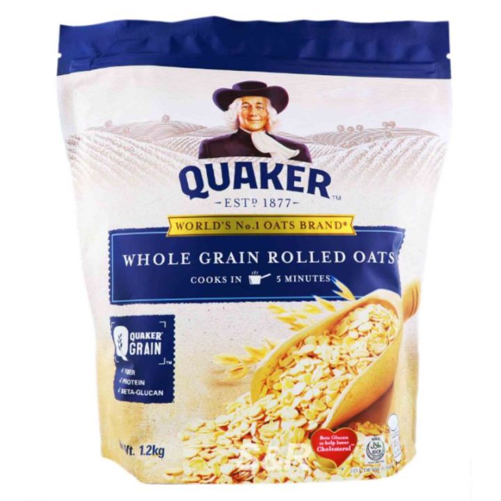 Quaker Whole Grain Rolled Oats 1.2kg | Lazada PH