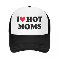 Punk I Love Hot Moms Baseball Cap Women Men Adjustable Trucker Hat Sports