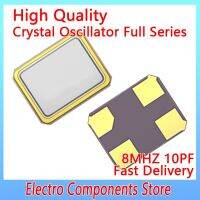 10PCS / Lot 4Pin 3225 8MHZ Crystal Oscillator Electronic ชุด เรโซเนเตอร์ควอตซ์เรโซเนเตอร์ 8.000MHZ 8.000M 8M 8 MHZ 10PF 10PPM