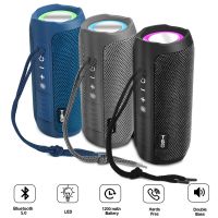 T&amp;G TG227 Portable Bluetooth Speaker Wireless Speakers LED 1200mAh Waterproof Dual Bass Column Boombox AUX TF BT USB Loudspeaker Wireless and Bluetoot