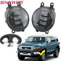 ชุดประกอบไฟตัดหมอก LED สำหรับ Toyota FJ Cruiser GSJ1_2010-2019 CAMRY Corolla ไฟเดย์ไลท์หมอกกลางวันด้านหน้ารถยนต์12V 2ชิ้น