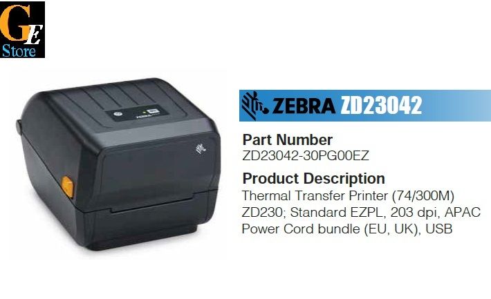 Zebra Zd220 Thermal Transfer Barcode Printer Lazada 9100