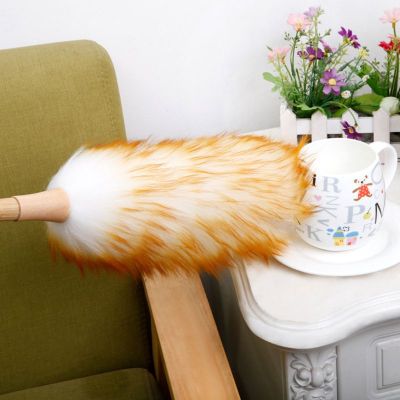 Non Static Dust Brush Household Feather Wool Duster Removal Dusting Broom Long Handle Cleaning Tool High Quality and Brand New