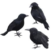 【YP】 Artificial Crows Ornament Decorations 2023 Props Horror Crow Decoration