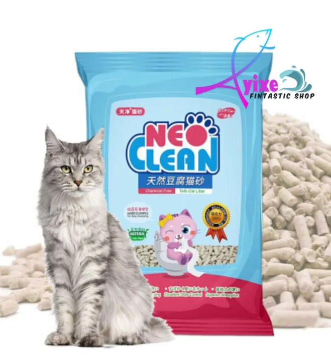 Neo Clean Tofu Cat Litter 2.5kg Soy Clump Cat Litter (Natural, Green
