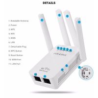 Pro +++ Wifi repeater PIXLINK PIXLINK LV-WR09 300M bps Wireless WiFi Router ช่วงสัญญาณ Extender 4 ภายนอกเสาอากาศ ราคาดี อุปกรณ์ เรา เตอร์ เรา เตอร์ ใส่ ซิ ม เรา เตอร์ wifi เร้า เตอร์ 5g