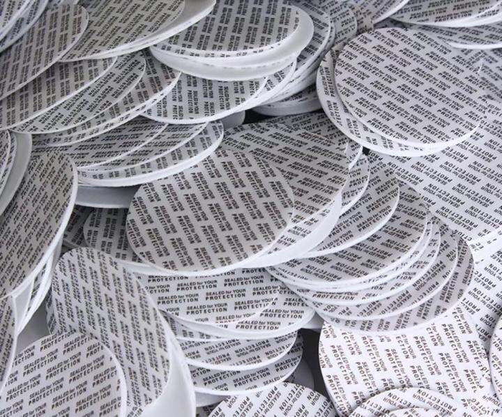 Press & Seal Cap Liners Pressure Seal Bottle Foam Safety Tamper Seals