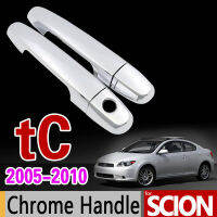 Afor Scion TC 2005 - 2010 Chrome Door Handle Cover Trim ชุด ANT10 2006 2007 2008 2009รถอุปกรณ์เสริมสติกเกอร์รถ StylingM