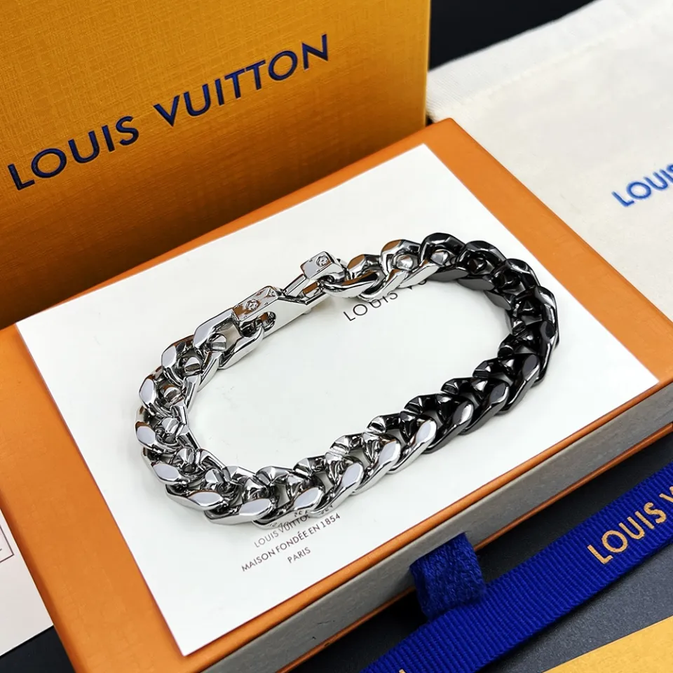 Louis Vuitton bracelet men multi color 21cm come with box