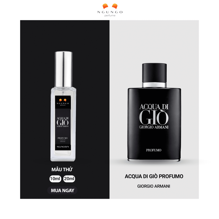Nước hoa nam Acqua Di Giò Profumo Giò đen [travel size] dùng thử nhỏ gọn -  Ngu Ngơ Perfume 