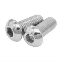 2-50pcs ISO7380 button head screw m1.6 M2 M2.5 M3 M4 m5 m6 m8 M10 304 Stainless Steel A2-70 Round Mushroom Allen Head Screw