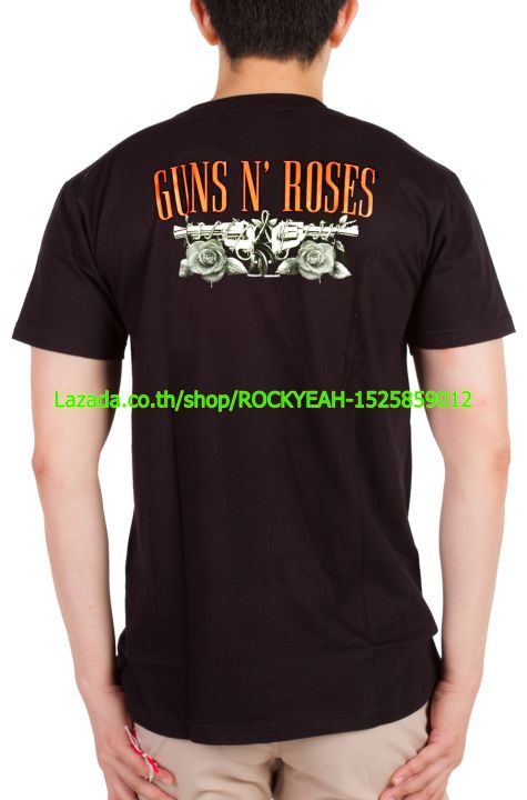 เสื้อวง-guns-n-roses-เสื้อเท่ห์-แฟชั่น-กันส์แอนด์โรสเซส-ไซส์ยุโรป-rdm1205